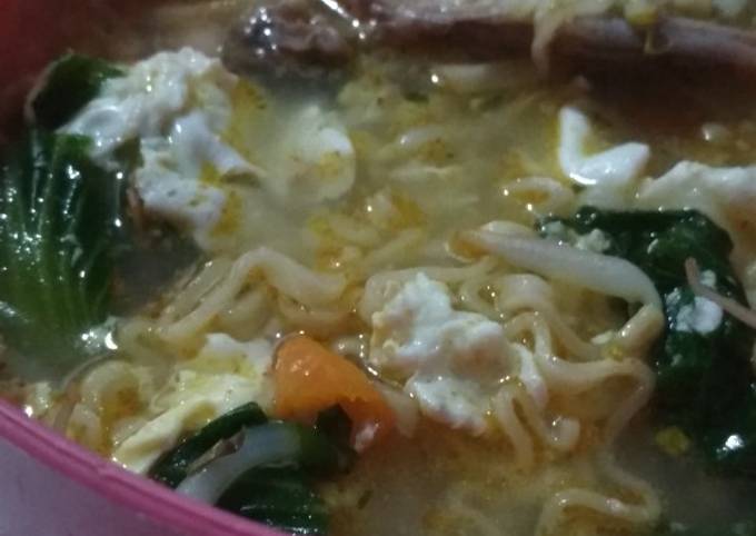Resep Mie Rebus Kuah Kaldu Ayam