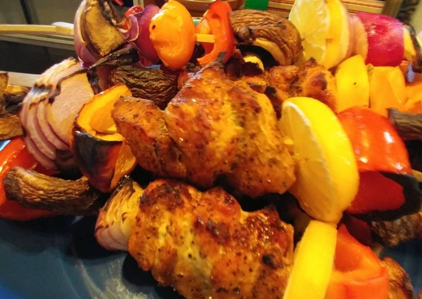 Simple Way to Prepare Award-winning Fast BBQ turkey kebobs