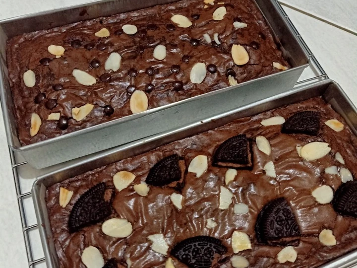 Cara Mudah Membuat Resep Fudgy Brownies shiny crust yang Bikin Ngiler Anti Ribet, Uenak Banget