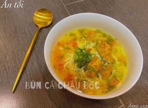 Hình của món Bún cá châu đốc - phiên bản ăn dặm.