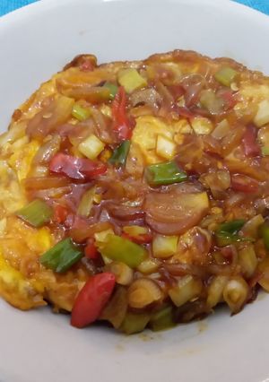 Foto resep Telur ceplok pedas manis