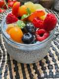 🍯Sweet bowl chia 🥣fruits de saison 🍑🍒
