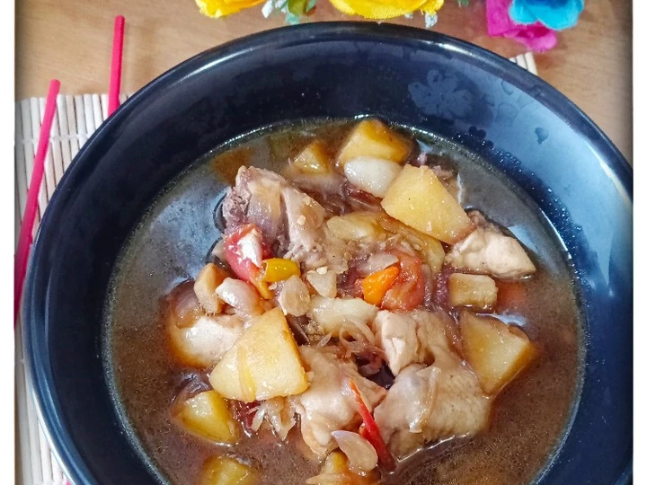 Langkah Mudah untuk Membuat Resep  Ayam Kuah Kecap Oriental yang Enak, Menggugah Selera
