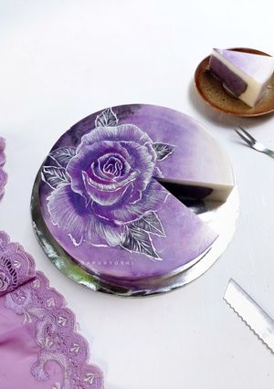 Foto resep Cake Pudding Taro Susu