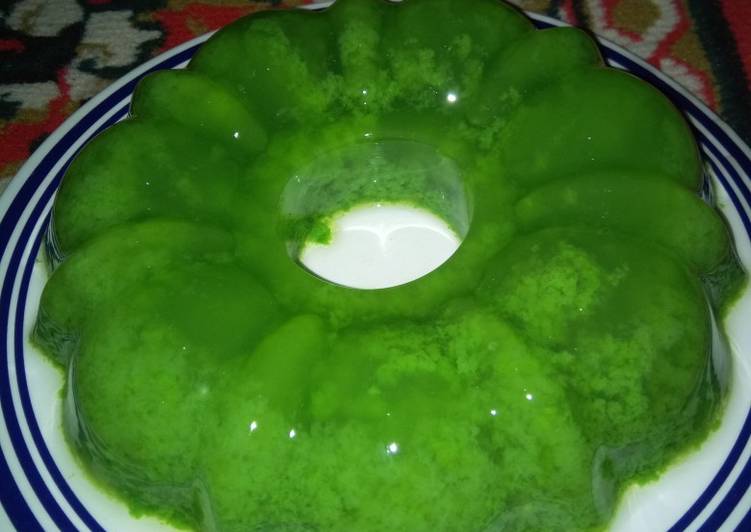 Resep Agar agar pandan ijo lumut, Sempurna