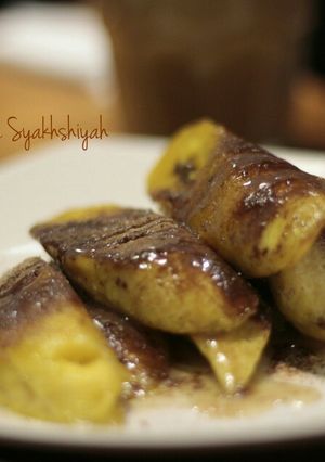 Foto resep Pisang Panggang Milo