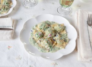 Foto di Ravioli di borragine ricotta e limone