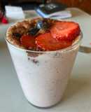 Smoothie arándanos y fresa