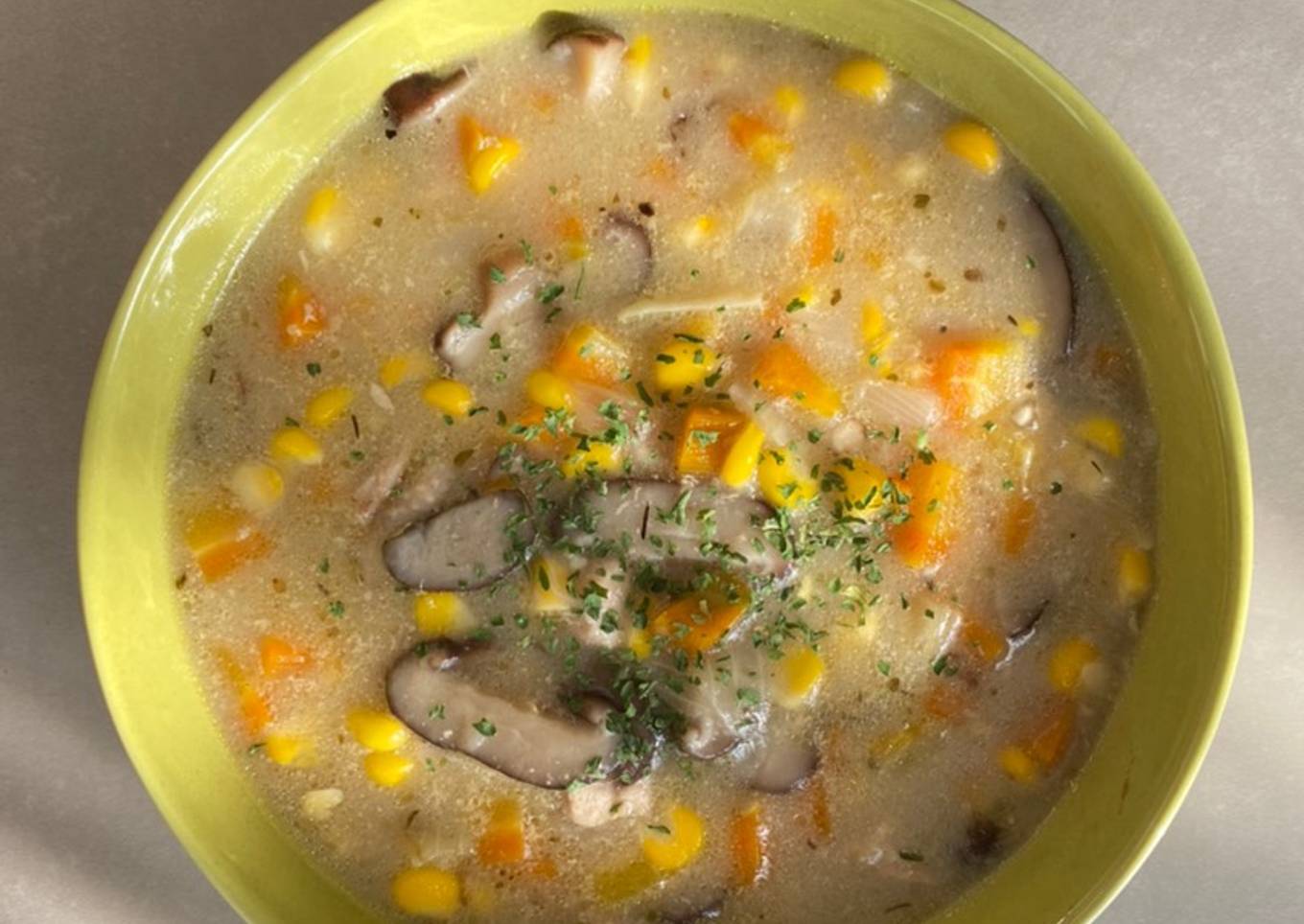 Chicken Shitake (Semi) Creamy Soup Tanpa MSG