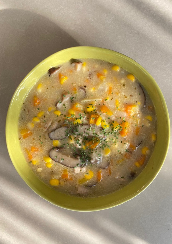 Foto resep Chicken Shitake (Semi) Creamy Soup Tanpa MSG