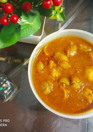 A picture of Stuffed Tinda Curry.