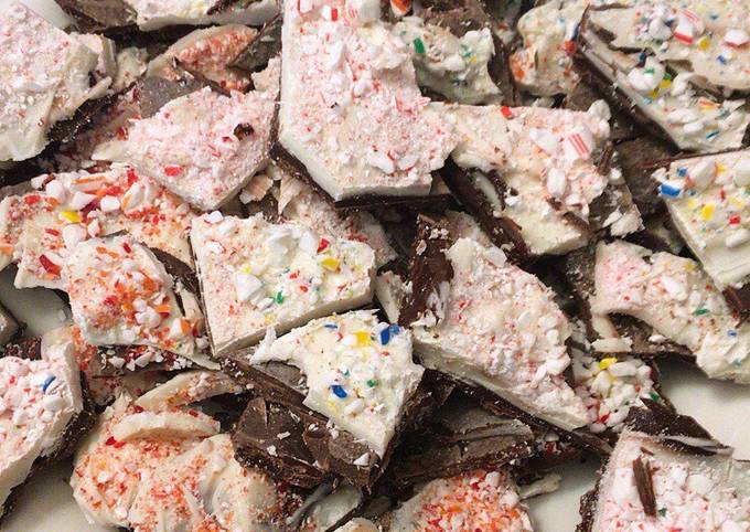 Peppermint bark