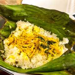 Nasi bakar ayam suwir রেসিপির প্রধান ছবি