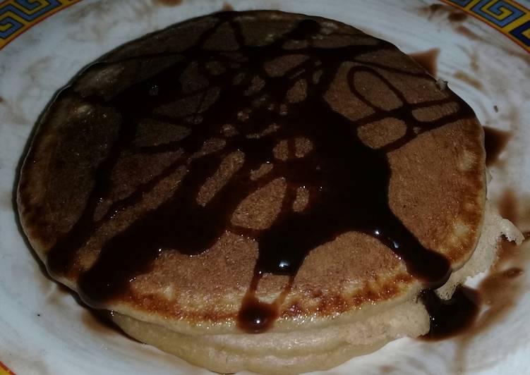 Pancake oat susu coklat