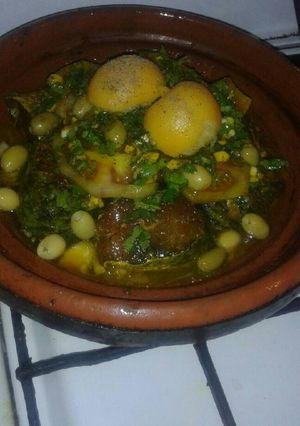 صورة لوصفة طاجين اللحم بالخضار