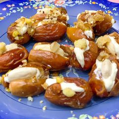 A picture of Almond Dates.