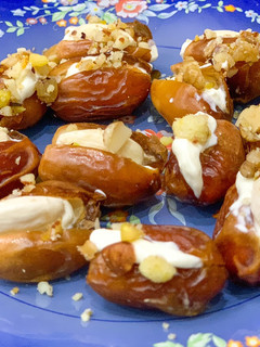 A picture of Almond Dates.