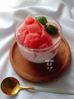 Foto resep Es Susu Semangka
