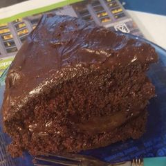 A picture of The most amazing chocolate cake.