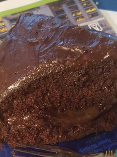 A picture of The most amazing chocolate cake.