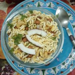A picture of Bengali Style Jhal Muri In Microwave.