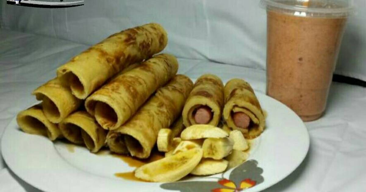 Hot dog pancakes