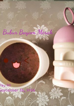 Foto resep Bubur bayam merah for mpasi 7month