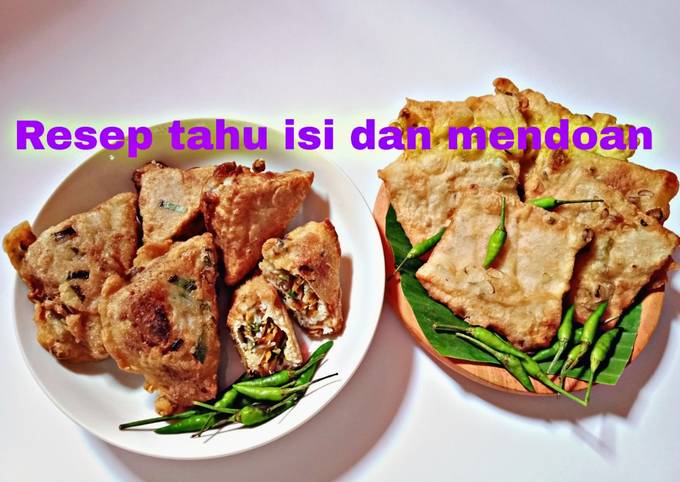 Tahu isi dan tempe mendoan