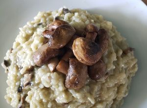 Una foto de Risotto de champiñones