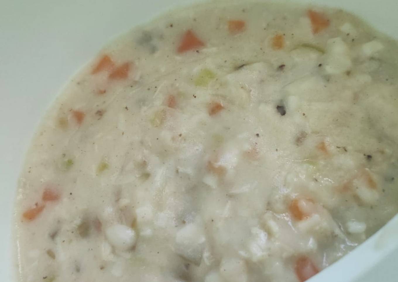 Chicken Cream Soup | Krim Sup Ayam
