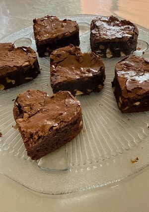 Φωτογραφία της συνταγής Brownies με peanut-butter chocolate chips - Αγίου Βαλεντίνου ❤️