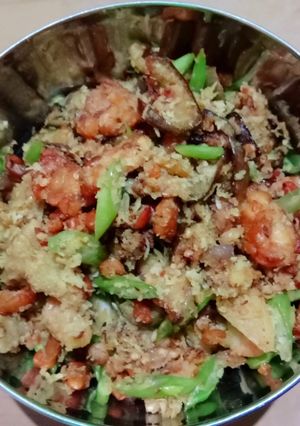 Foto resep Sambal terong kering simple