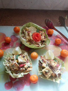 A picture of Grilled Paneer Salad.
