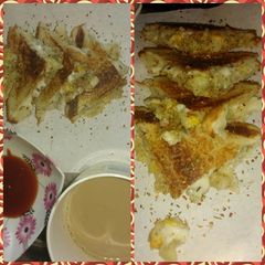A picture of Cheese corn toast.