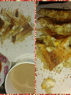 A picture of Cheese corn toast.