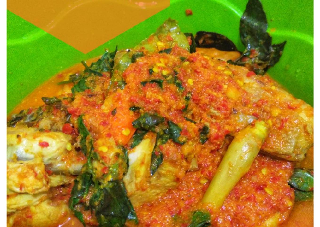 wajan ayam dengan basil