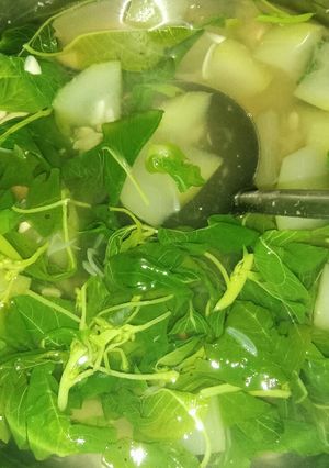 Foto resep Sayur Bening Bayam dan Labu Air