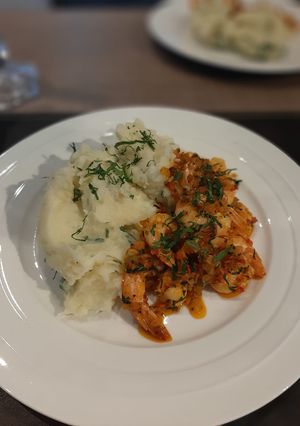 Una foto de Camarones a la Turca