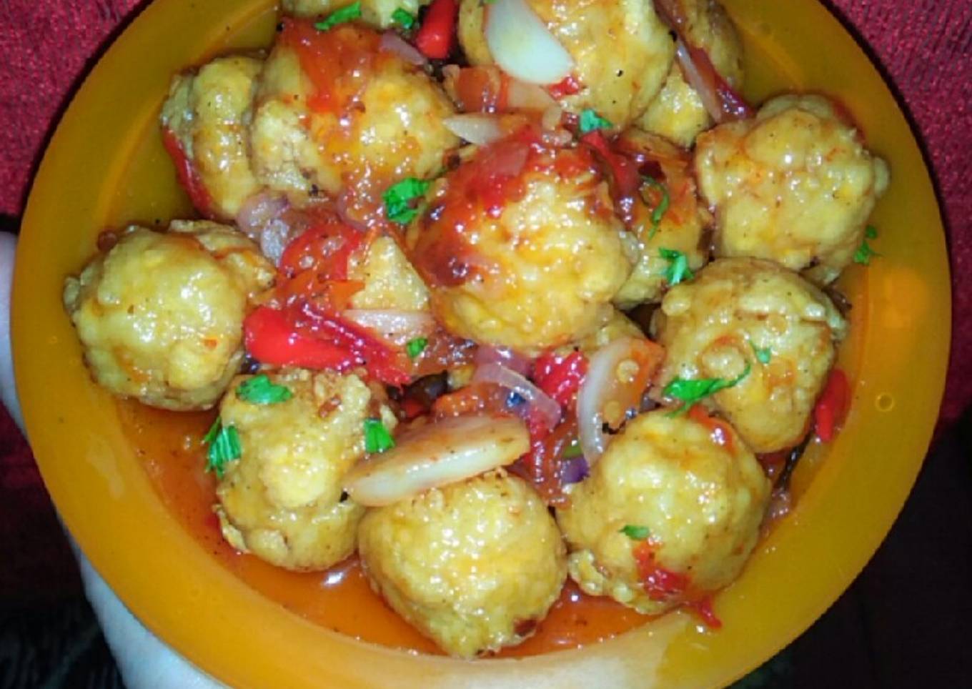 Tumisan~Tumis Tahu Bulat Pedas Manis