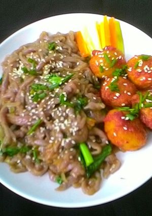 Foto resep Mi goreng ubi ungu