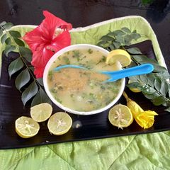 A picture of Healthy and tasty moong dal soup.