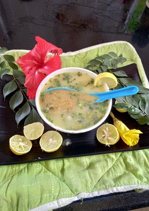 A picture of Healthy and tasty moong dal soup.