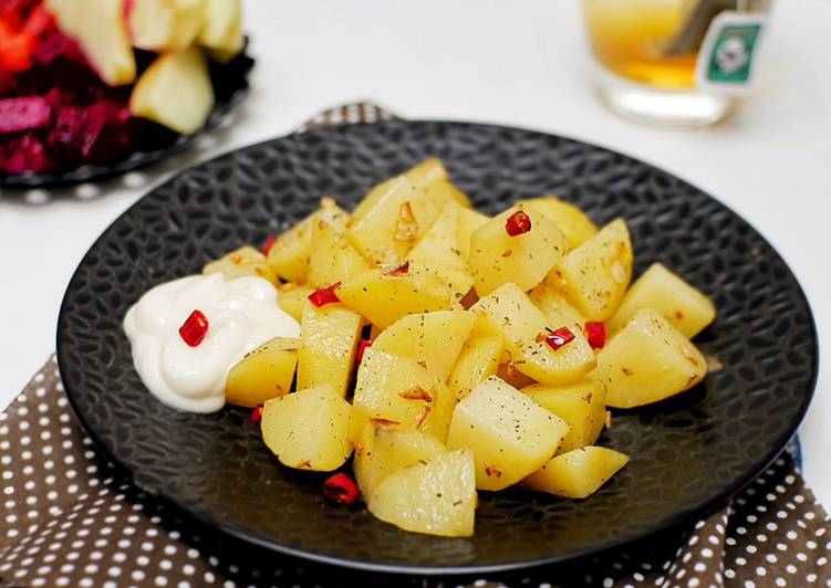 Resep Steamed Potato Garlic yang praktis