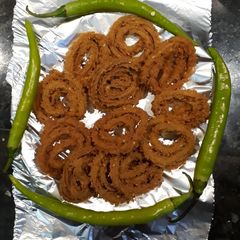 Jowar chakli A picture of Jowar chakli.