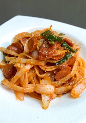 Foto resep Fettucini Napolitan Praktis