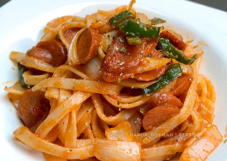 RECOMMANDED! Resep Fettucini Napolitan Praktis