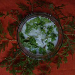A picture of Cucumbar raita.