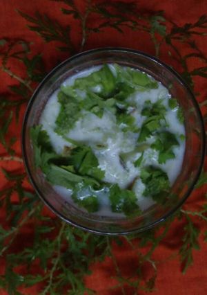 A picture of Cucumbar raita.