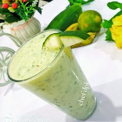A picture of Cucumber banana smoothie.