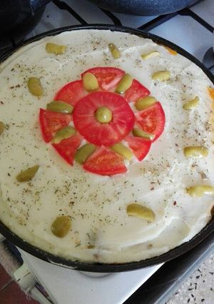 Una foto de Pastel de papas y carne, en sartén!